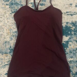 Lululemon Athletica Red Fitted Camisole Tank Top